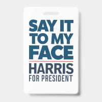 Kamala Harris 2024 sagt es zu meinem Gesicht
