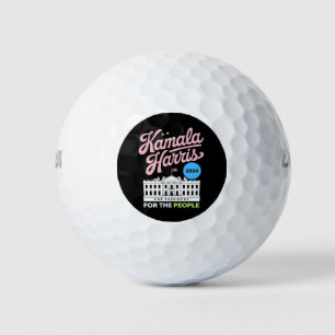 Kamala Harris 2024 Sozialdemokrat Abstimmung blau Golfball