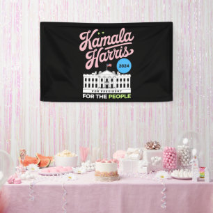 Kamala Harris 2024 Sozialdemokratenstimmen Blau Banner