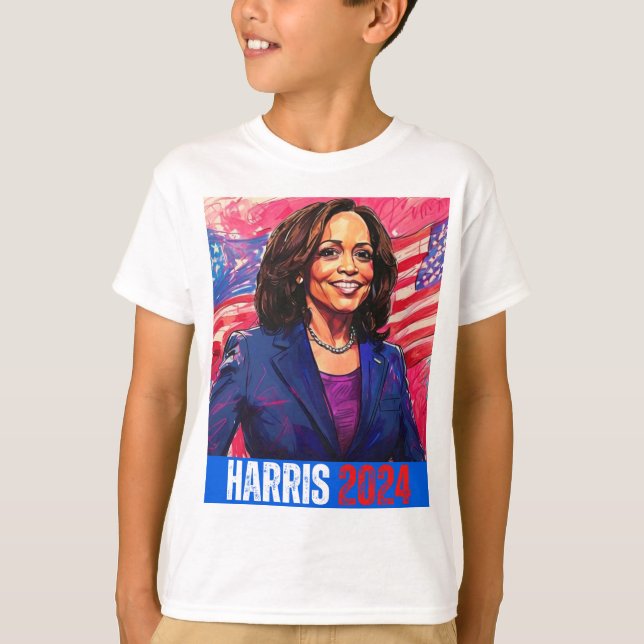 KAMALA HARRIS 2024 T-Shirt (Vorderseite)