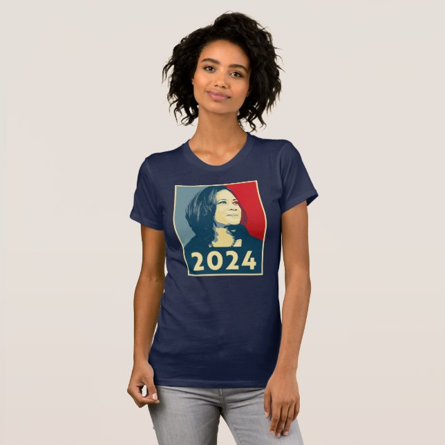 Kamala Harris 2024 T-Shirt (Vorne ganz)