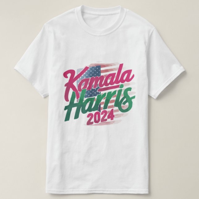 Kamala Harris 2024 T - Shirt - Bold and Vibrant (Design vorne)