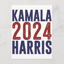 Kamala Harris 2024 von VP an Frau Präsidentin 47 Feiertagspostkarte
