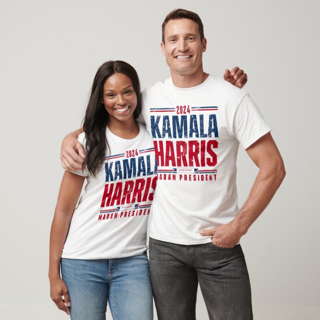 Kamala Harris 2024 VP to President Black Woman 24 T-Shirt (Unisex)
