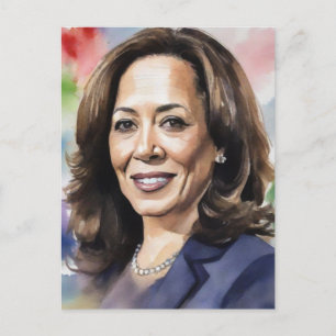Kamala Harris 2024 VP to President Black Women Sis Postkarte