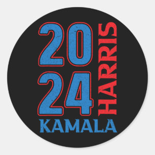 Kamala Harris 2024 Wahl 2024 Runder Aufkleber