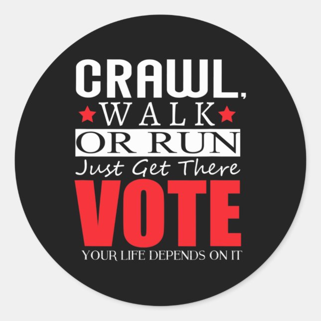 Kamala Harris 2024 Wahl Anti Trump Runder Aufkleber (Vorderseite)