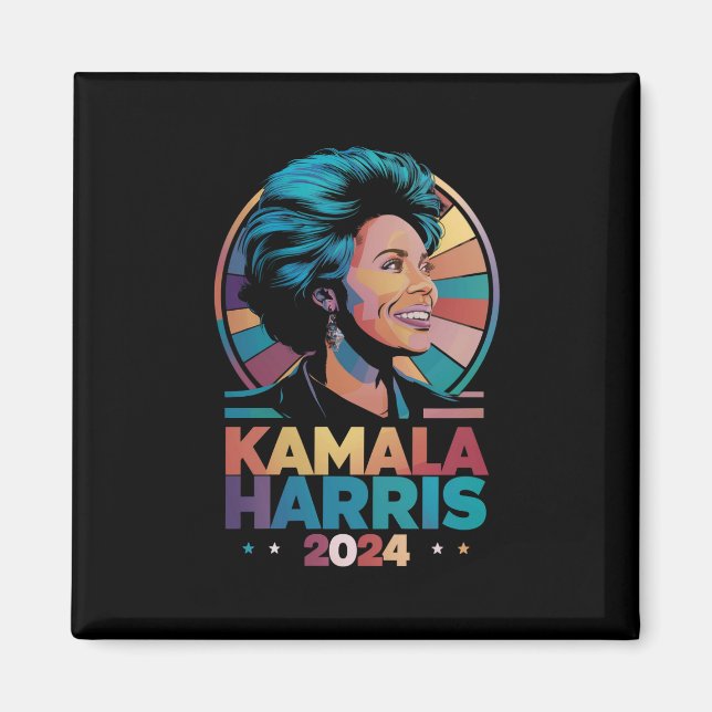 Kamala Harris 2024 Wahl des Präsidenten Kamala Magnet (Vorne)