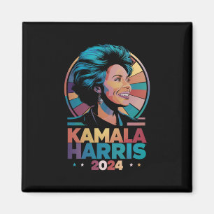 Kamala Harris 2024 Wählen Sie Präsident Kamala Wah Magnet