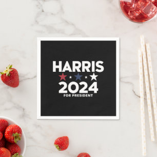 Kamala Harris 2024 Wahlkampf für die Präsidentscha Serviette