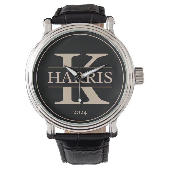 Kamala Harris 2024 Watch Armbanduhr (Vorderseite)