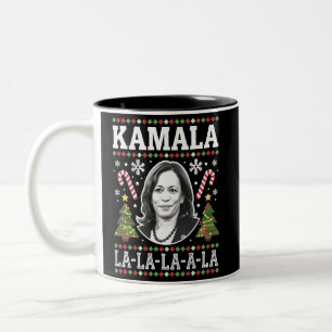 Kamala Harris 2024 Weihnachts-Comma La Xmas Zweifarbige Tasse