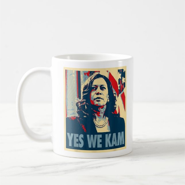Kamala Harris 2024 Yes We Kam Mrs Harris Fun Kaffeetasse (Links)