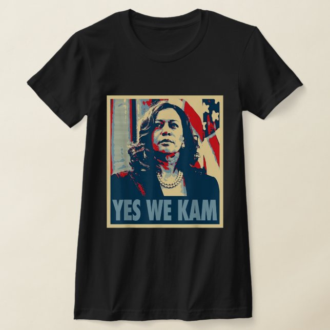 Kamala Harris 2024 Yes We Kam Mrs Harris Funny T-Shirt (Ablage )