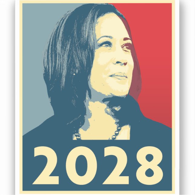 Kamala Harris 2028 Hope Aufkleber (Vorderseite)