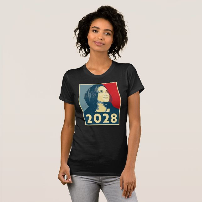 Kamala Harris 2028 Hope T-Shirt (Vorne ganz)