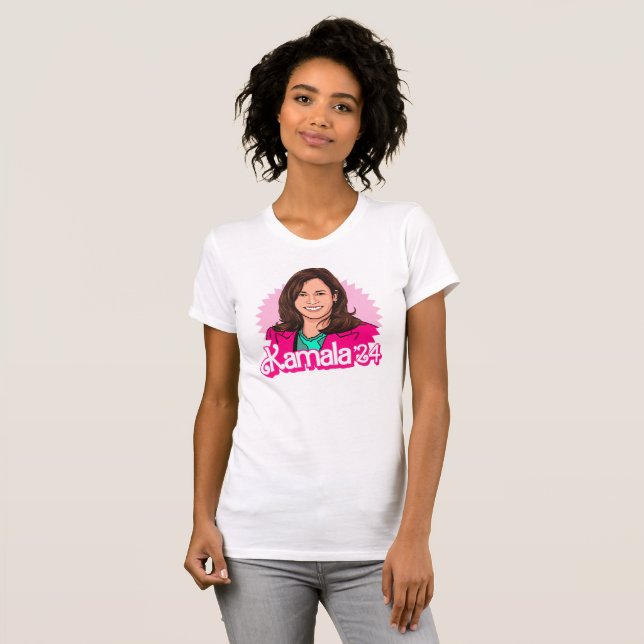 Kamala Harris '24 in Pink T-Shirt (Vorne ganz)