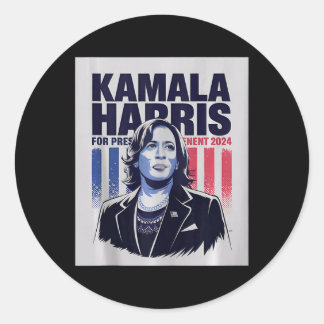 Kamala Harris 47 The President US America 2024 Ele Runder Aufkleber
