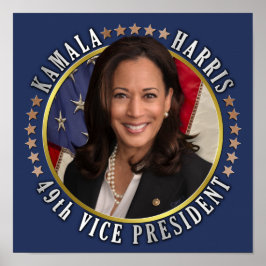 Kamala Harris 49. Vizepräsident Poster