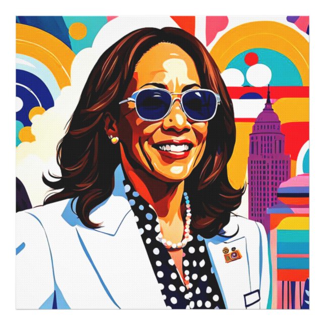 KAMALA HARRIS 5 FOTODRUCK (Vorne)