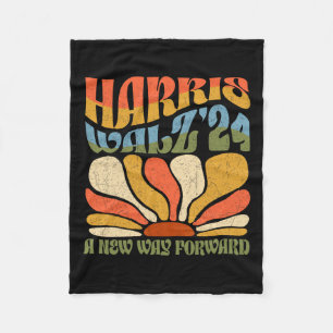 Kamala Harris A New Way Forward 2024 Boho Aestheti Fleecedecke