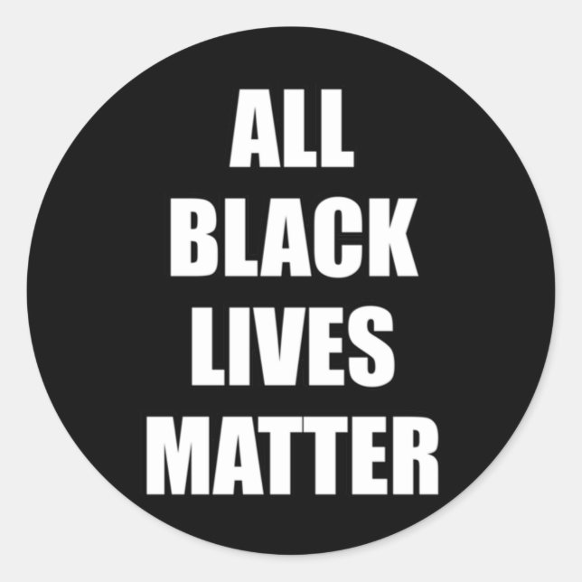 Kamala Harris All Black Lives Sticker (Vorderseite)