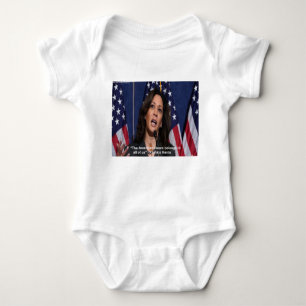 Kamala Harris & American Dream Quote Baby Bodysuit Baby Strampler