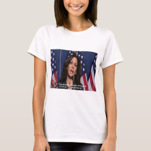 Kamala Harris & American Dream Zitat Damen T-Shirt