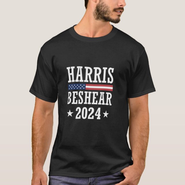 Kamala Harris Andy Beshear for President 2024 Patr T-Shirt (Vorderseite)
