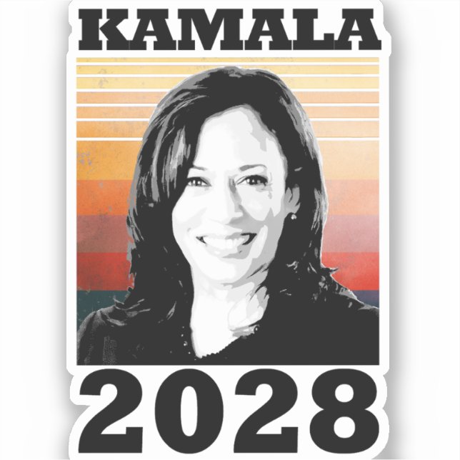 Kamala Harris Aufkleber (Vorderseite)