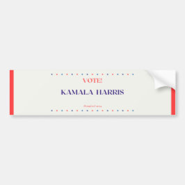 Kamala Harris Autoaufkleber