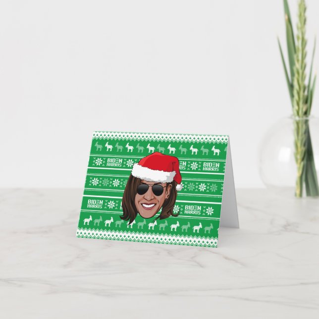 Kamala Harris Aviators Holiday Dankeskarte (Vorderseite)
