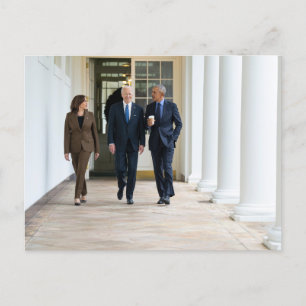 Kamala Harris Barack Obama & Joe Biden Postkarte