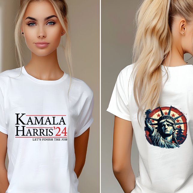 Kamala Harris : Beenden wir den Job Tri-Blend Shirt (Von Creator hochgeladen)