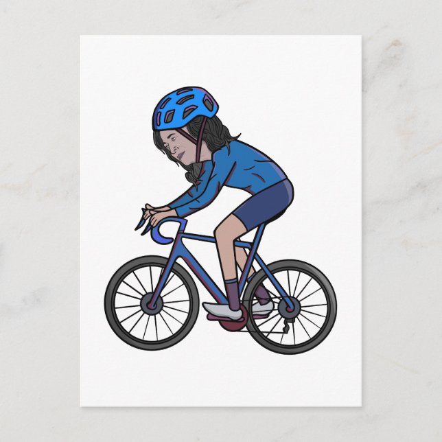 Kamala Harris Bike Postkarte (Vorderseite)