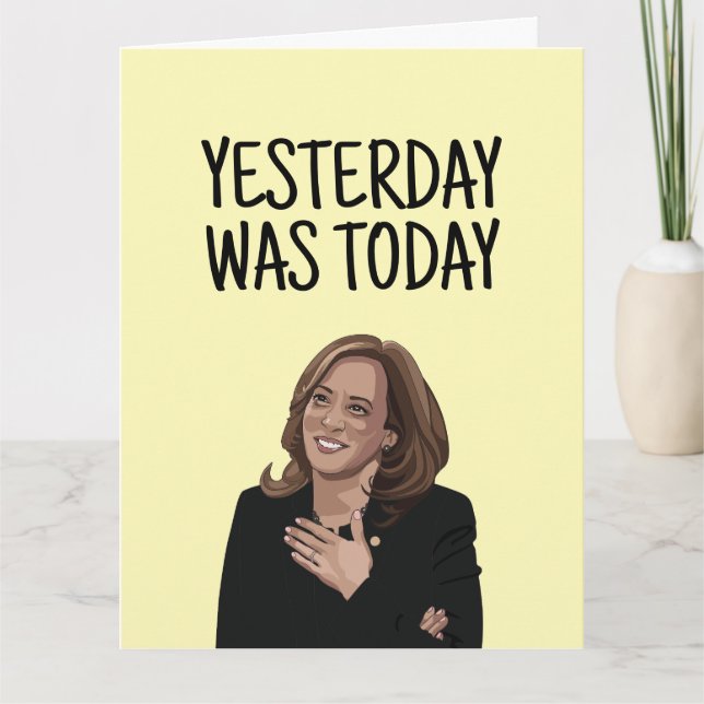KAMALA HARRIS BIRTHDAY FUNNY GREETING KARTE (Vorderseite)