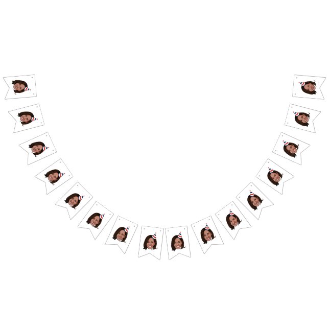 Kamala Harris Birthday Wimpelkette (Alle)