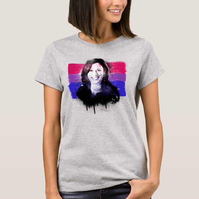 Kamala Harris Bisexual Pride T - Shirt (Vorderseite)