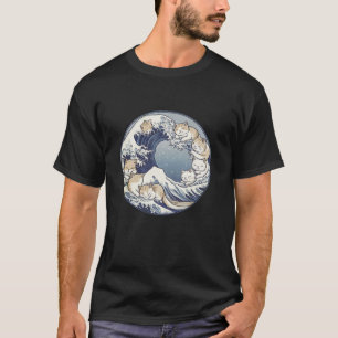 Kamala Harris Blue Cats Wave Funny für Katzenbesit T-Shirt