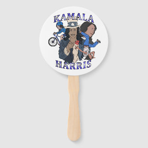 Kamala Harris Bootleg Rap Style Election Fächer