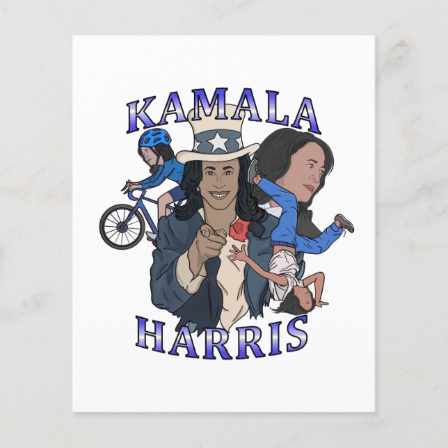 Kamala Harris Bootleg Rap Style Election Flyer (Vorne)