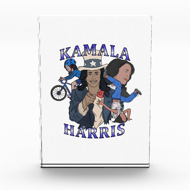Kamala Harris Bootleg Rap Style Election Fotoblock (Vorderseite)
