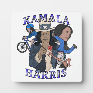 Kamala Harris Bootleg Rap Style Election Fotoplatte