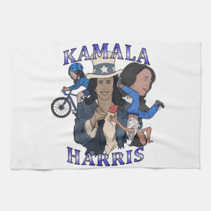 Kamala Harris Bootleg Rap Style Election Geschirrtuch