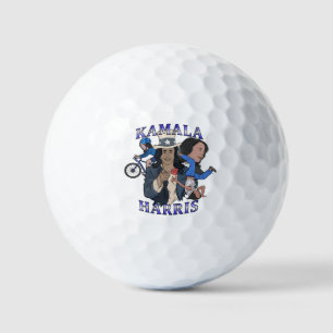 Kamala Harris Bootleg Rap Style Election Golfball