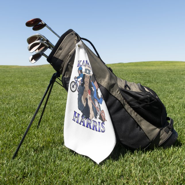 Kamala Harris Bootleg Rap Style Election Golfhandtuch (Gras)
