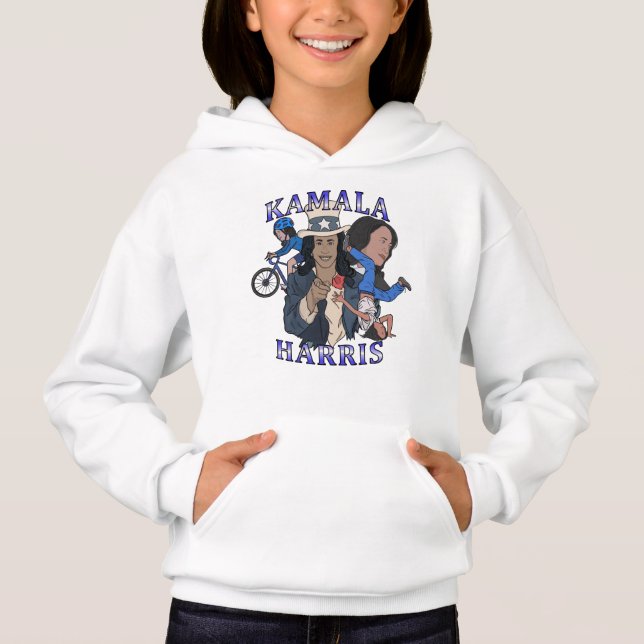Kamala Harris Bootleg Rap Style Election Hoodie (Vorderseite)