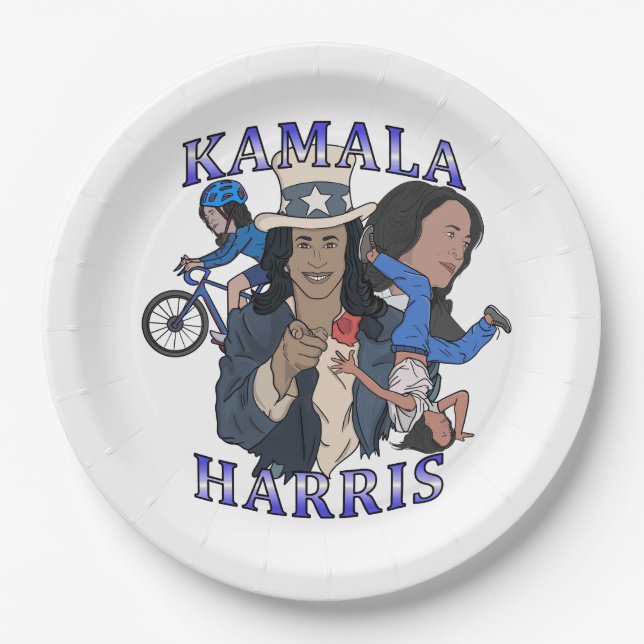 Kamala Harris Bootleg Rap Style Election Pappteller (Vorderseite)