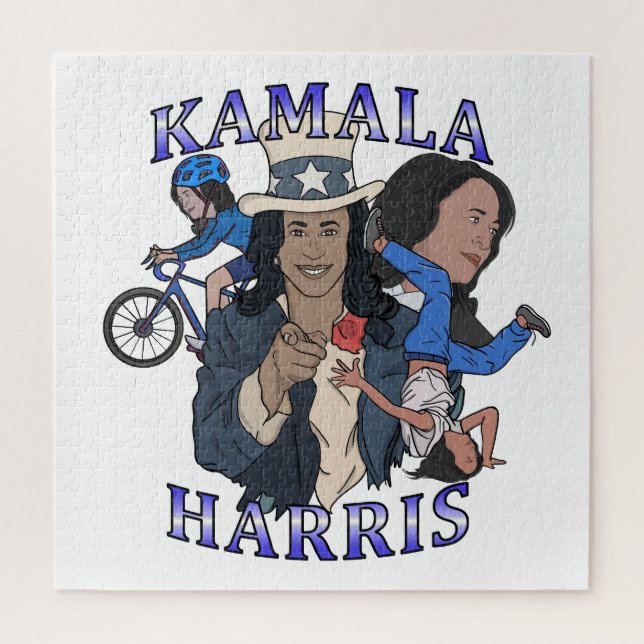 Kamala Harris Bootleg Rap Style Election Puzzle (Vertikal)