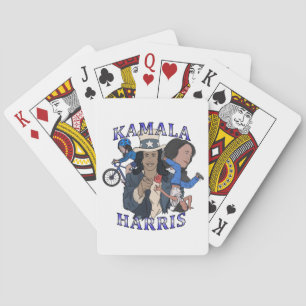 Kamala Harris Bootleg Rap Style Election Spielkarten